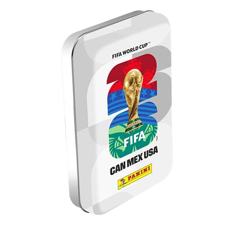Panini FIFA World Cup 2026 Sticker Pocket Tin mit 8 Stickertüten, Metallbox und DFB Glitzer‑Sticker
