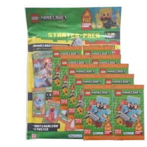 LEGO Minecraft Serie 3 On Fire Trading Cards Bundle | Starterpack + 10 Booster