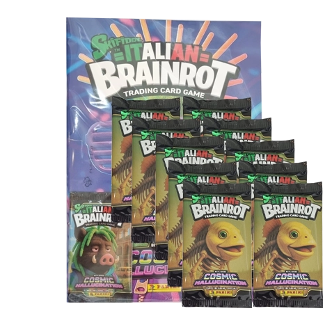 Panini Brainrot Trading Cards Serie 2 Starter + 10 Booster