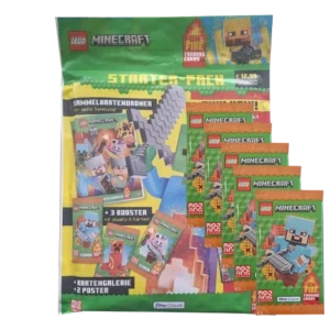 LEGO Minecraft Serie 3 On Fire Trading Cards Bundle | Starterpack + 5 Booster