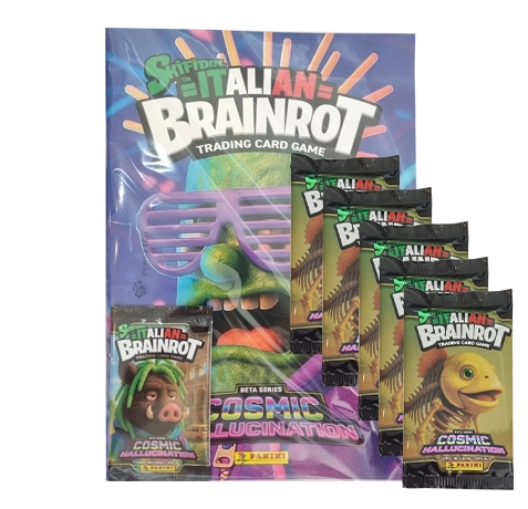 Panini Brainrot Trading Cards Serie 2 Starter + 5 Booster