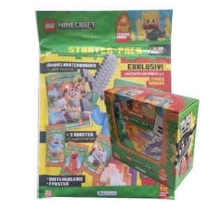LEGO Minecraft Serie 3 On Fire Trading Cards Starter Display Bundle