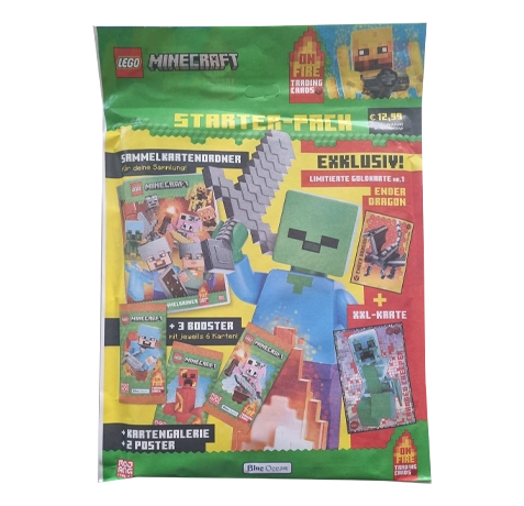 LEGO Minecraft Serie 3 On Fire Trading Cards Starter Pack
