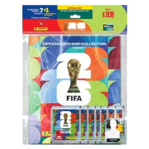 Panini FIFA World Cup 2026 Sticker Hardcover Album-Set mit 7 Tüten und DFB Special Sticker