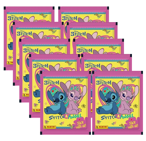 Panini Stitch & Angel Stickertüten Set mit 10 Stickertüten