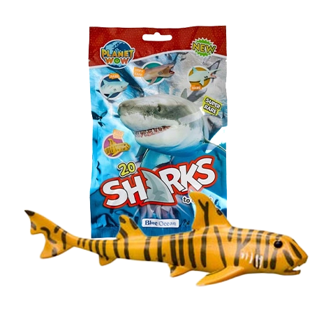 Sharks Planet WOW Zebra-Stierkopfhai Figur mit Colour Change Effekt