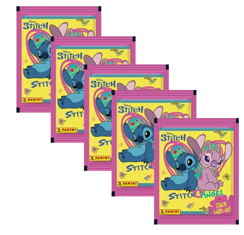 Panini Stitch & Angel Stickertüten Set mit 5 Stickertüten