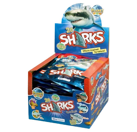 Sharks Planet WOW Display mit 20 Sammeltüten von Blue Ocean Entertainment