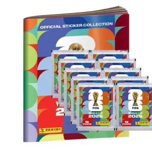 Panini FIFA World Cup 2026 Sticker Starter Bundle – Softcover Album + 10 Stickertüten mit 70 Stickern
