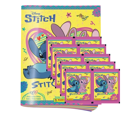 Panini Stitch & Angel Stickeralbum mit 10 Stickertüten