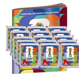 Panini FIFA World Cup 2026 Sticker Vorteilsbundle – Softcover Album + 15 Stickertüten mit 105 Stickern