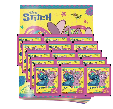 Panini Stitch & Angel Stickeralbum mit 15 Stickertüten