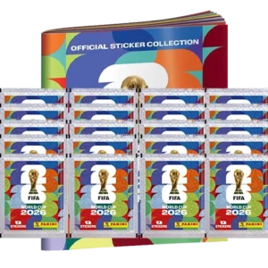 Panini FIFA World Cup 2026 Sticker XXL Bundle – Softcover Album + 20 Stickertüten mit 140 Stickern