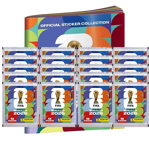 Panini FIFA World Cup 2026 Sticker XXL Bundle Album + 20 Tüten