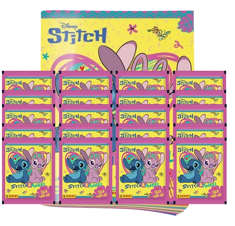 Panini Stitch & Angel Stickeralbum mit 20 Stickertüten