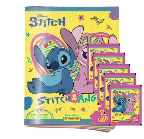 Panini Stitch & Angel Stickeralbum mit 5 Stickertüten