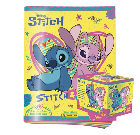 Panini Stitch & Angel Stickeralbum mit Display und 36 Stickertüten