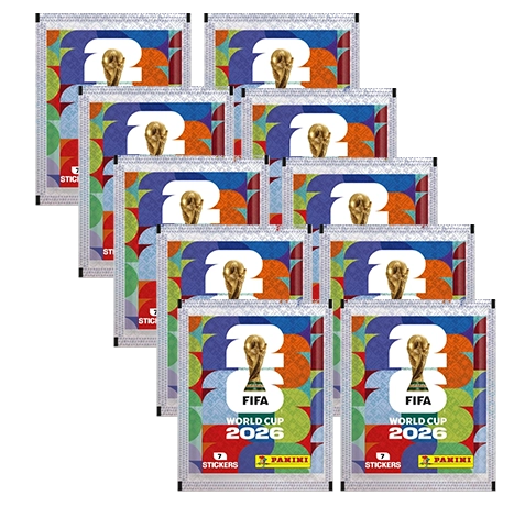 Panini FIFA World Cup 2026 Stickertüten 10er Nachfüllbundle