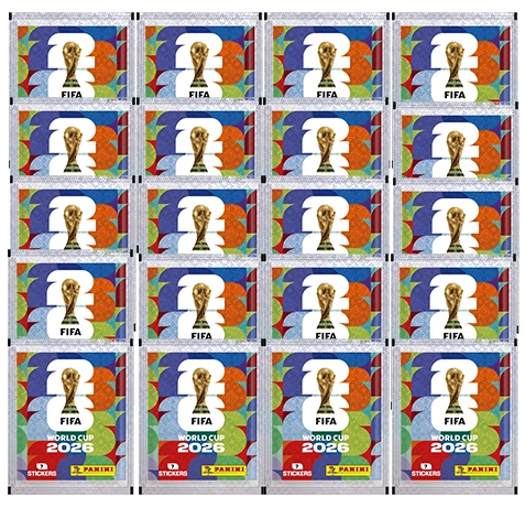 Panini FIFA World Cup 2026 Stickertüten 20er XXL Nachfüllbundle