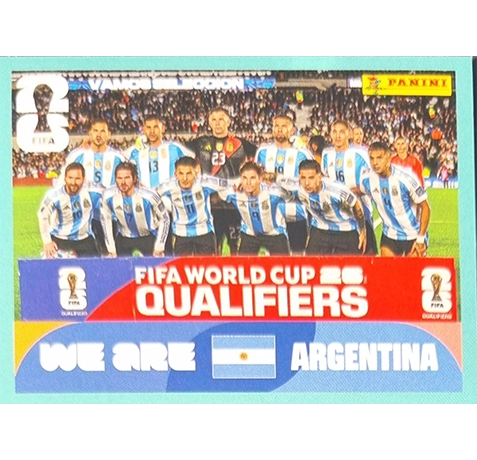 Panini FIFA World Cup 2026 Argentinien Sticker ARG 1-20 Messi