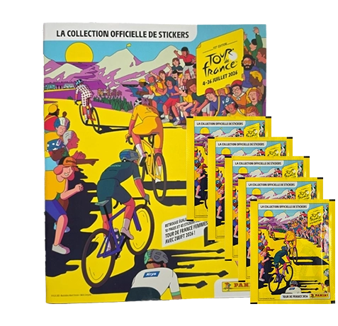 Panini Tour de France 2026 Sticker Album mit 5 Stickertüten Bundle