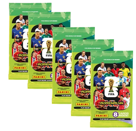 Panini Adrenalyn XL FIFA World Cup 2026 Booster 5er Set mit 40 Karten