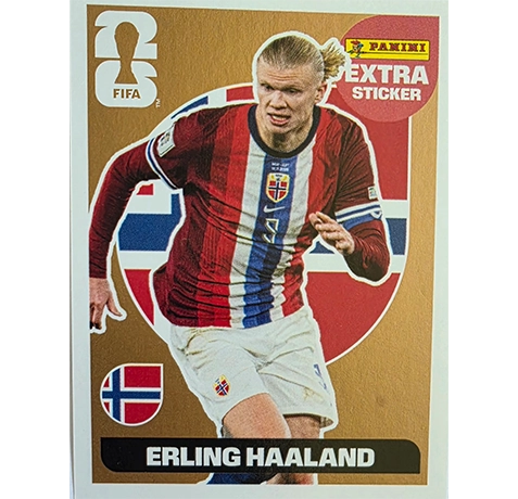 Panini FIFA World Cup 2026 Extra Sticker Bronze Haaland