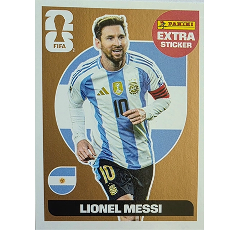 Panini FIFA World Cup 2026 Extra Sticker Bronze Messi