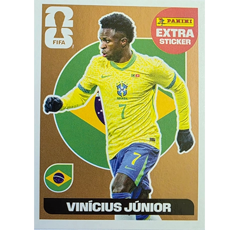 Panini FIFA World Cup 2026 Extra Sticker Bronze Vinicius Junior