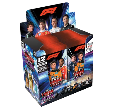 Topps Turbo Attax 2026 Formula 1 Trading Cards Display mit 24 Boostern