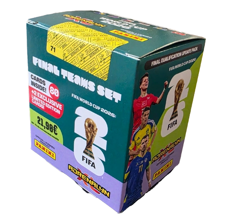 Panini FIFA World Cup 2026 Adrenalyn XL Final Teams Set mit 80 Trading Cards und 2 Limited Edition Karten