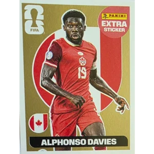 Panini FIFA World Cup 2026 Alphonso Davies Gold Extra Sticker