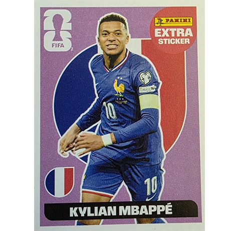 Panini FIFA World Cup 2026 Extra Sticker Purple Mbappe
