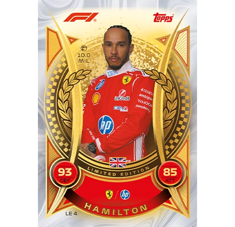 Topps Turbo Attax 2026 Lewis Hamilton Limited Edition Karte