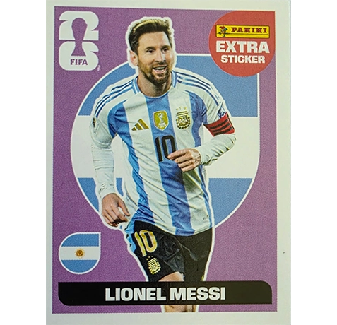 Panini FIFA World Cup 2026 Extra Sticker Purple Messi