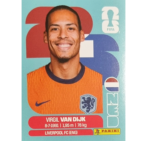 Panini FIFA World Cup 2026 Virgil van Dijk Niederlande Sticker NED 3
