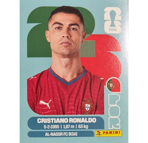 Panini FIFA World Cup 2026 Cristiano Ronaldo Portugal Sticker POR 15
