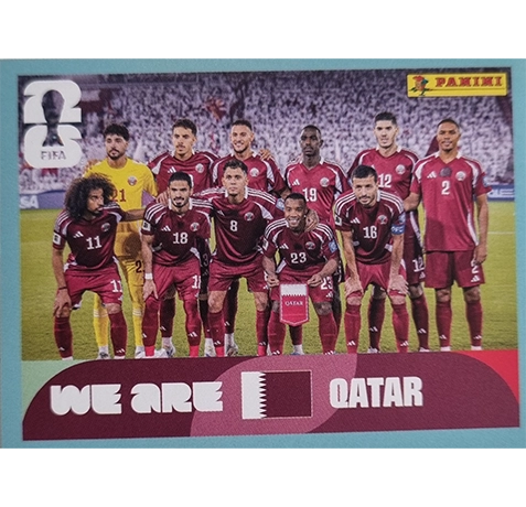 Panini FIFA World Cup 2026 Katar Mannschaftsfoto Sticker QAT 13