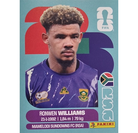 Panini FIFA World Cup 2026 Ronwen Williams Südafrika Sticker RSA 2