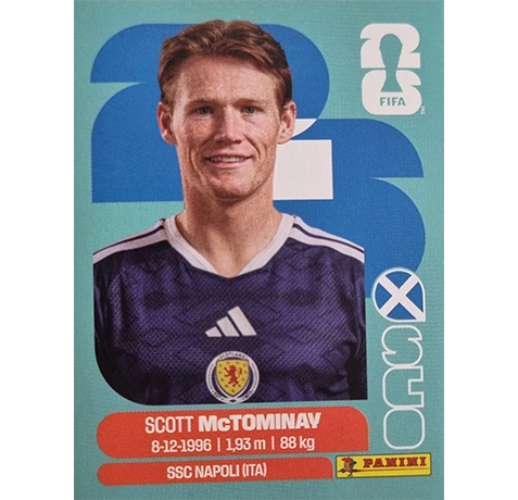 Panini FIFA World Cup 2026 Scott McTominay Schottland Sticker SCO 11