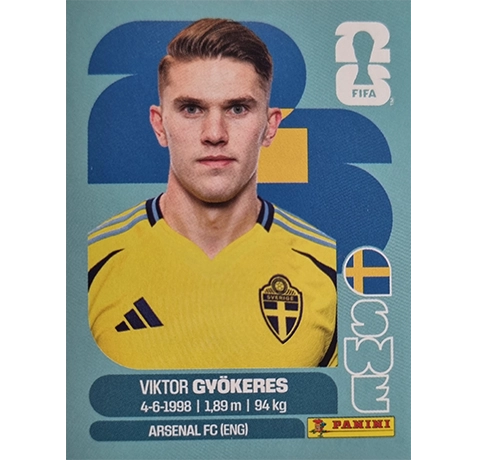 Panini FIFA World Cup 2026 Viktor Gyökeres Schweden Sticker SWE 20