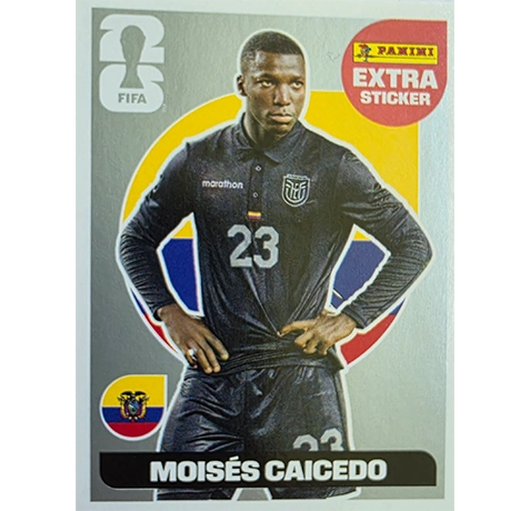 Panini FIFA World Cup 2026 Moisés Caicedo Silver Extra Sticker