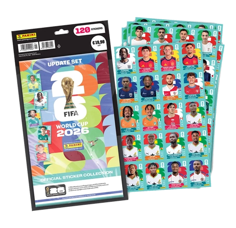 Panini FIFA World Cup 2026 Sticker Update Set mit 120 WM Stickern