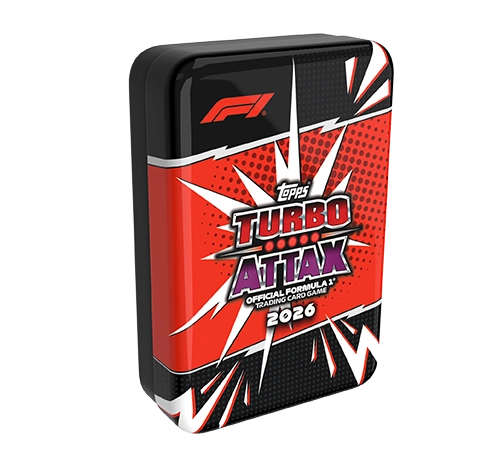 Topps Turbo Attax 2026 Mega Tin Guardians of the Grid mit 48 Karten