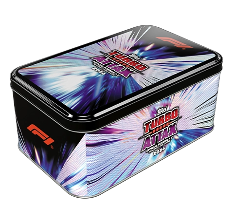 Topps Turbo Attax 2026 Super Tin Greats of the Grid mit 72 Karten