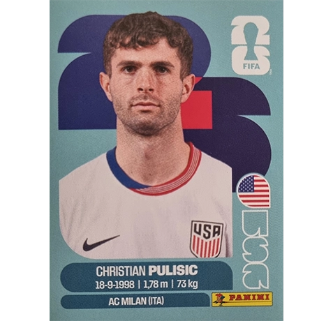 Panini FIFA World Cup 2026 Christian Pulisic USA Sticker USA 16