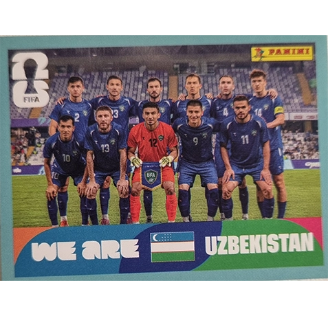 Panini FIFA World Cup 2026 Usbekistan Teamfoto Sticker UZB 13