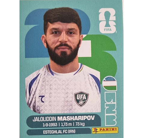 Panini FIFA World Cup 2026 Jaloliddin Masharipov Usbekistan Sticker UZB 18