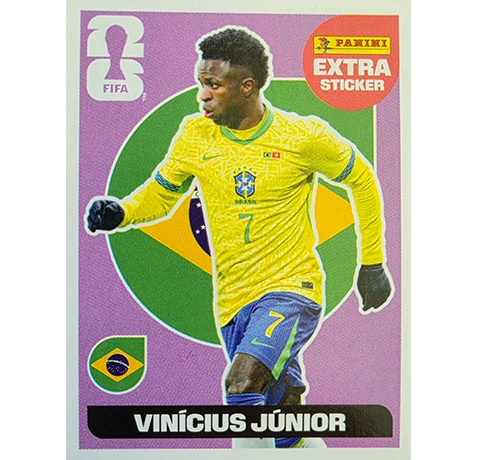Panini FIFA World Cup 2026 Extra Sticker Purple Vinicius Junior
