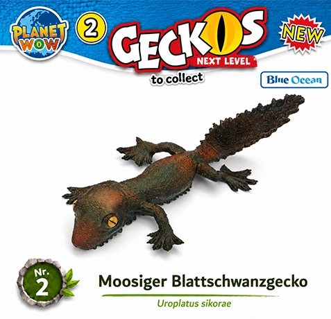 Moosiger Blattschwanzgecko Nr. 2 im Wildnisdesign